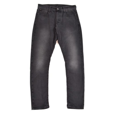 G-Star 3301 Straight Tapered Dark-Gray Black Jeans Mens sz W33 L34