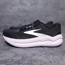 BROOKS Ghost Max 2 Running Shoes Womens Size 8 B Black White Orchid Ice 