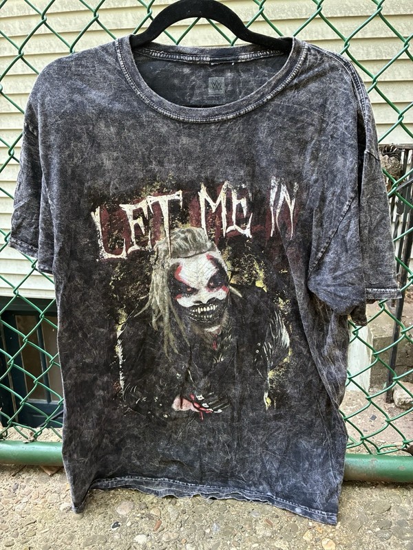 WWE Authentic Bray Wyatt "The Fiend" Let Me In Shirt Size Large