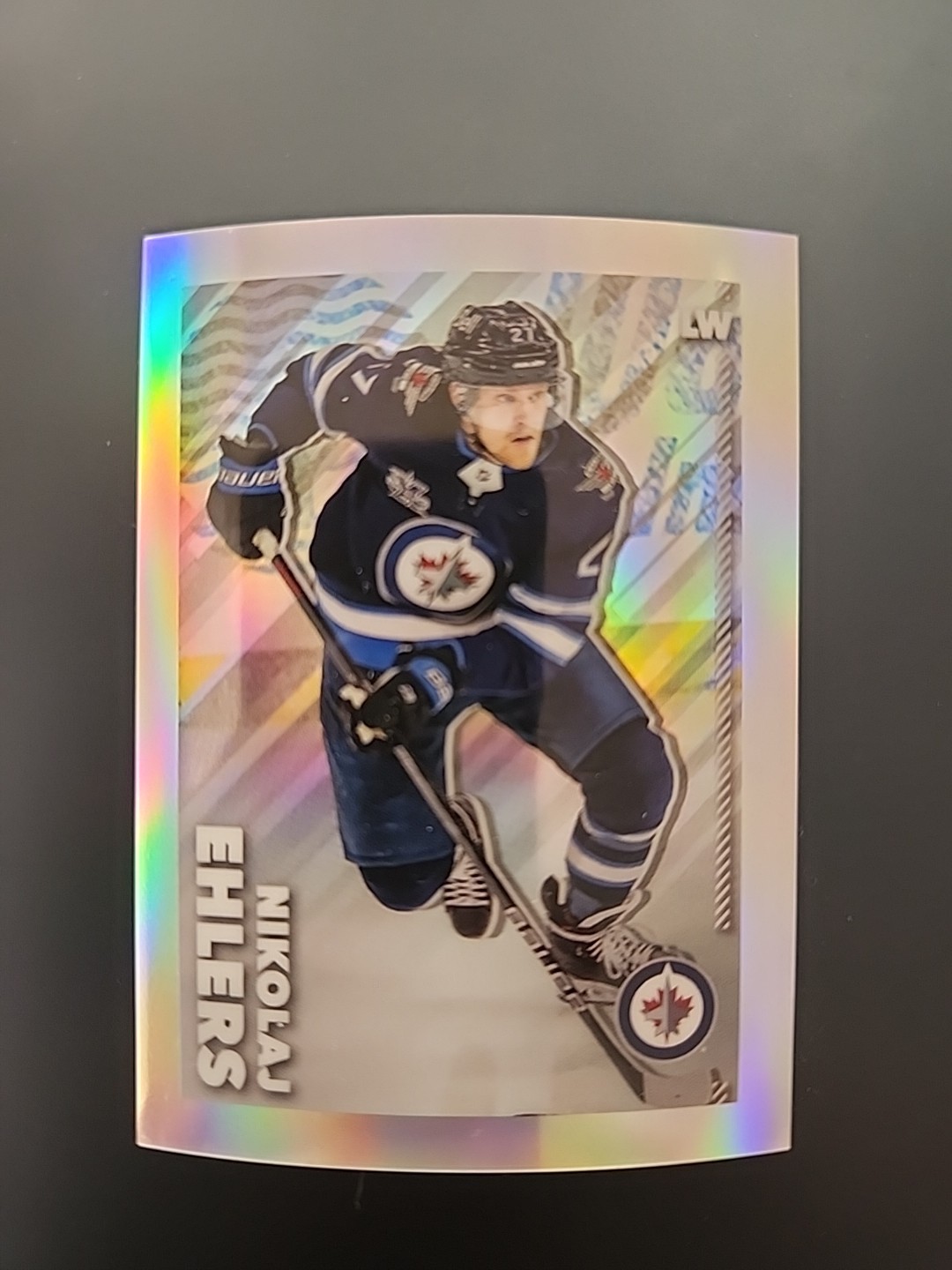 2022-23 Topps Chrome NHL Sticker Refractor #541 Nikolaj Ehlers-Winnipeg /99 MADE