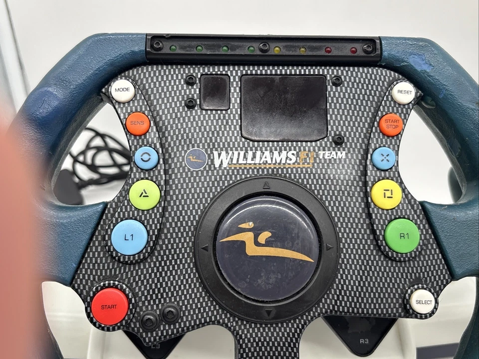 Joytech Williams F1 Team Racing Steering Wheel Force Feedback JS-507 PS2 Tested - Image 3 of 4