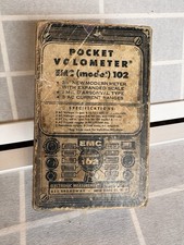 Vintage Pocket Volometer ECM model 102  (W-box) Ham Shack Nerd Decor *not Tested