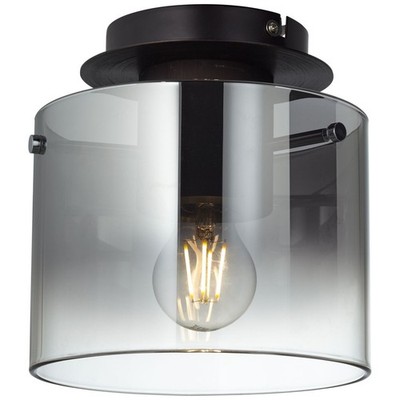 BRILLIANT Lampe Beth Deckenleuchte 20cm Kaffee/rauchglas | 1x A60, E27, 60W, g.f