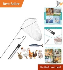 Chicken Catcher Kit Stainless Steel Net Adjustable from 29 to 74 inches Outdo...