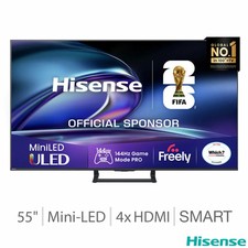 Image of Hisense 55E8QTUK 55 Inch Mini LED HD Smart TV