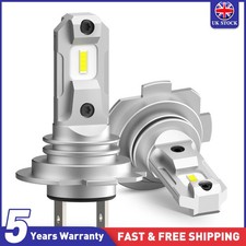 2x Super Bright H7 LED Headlight Bulbs Conversion Kit High Low Beam 6000K White