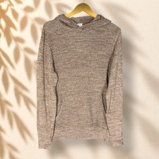 Gap Hoodie Women S Gray Hooded Long Sleeve Pockets Cotton Pullover Casual