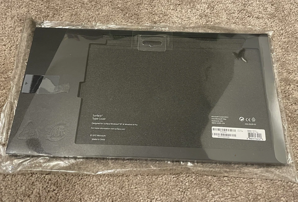 Microsoft Surface Pro 1/2 RT Type Cover FOR Keyboard Model 1535 Black - Image 3 of 4
