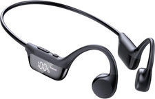 Bone Conduction Headphones Bluetooth 6.0 Earbuds, Open Ear Headphones with Dual