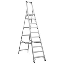 Sealey AXL10 Aluminium Step Ladder 10-Tread Industrial BS 2037/1