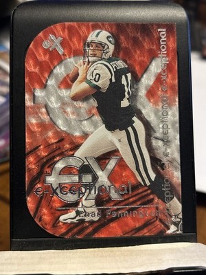 2000 Fleer E-X Chad Pennington E-Xceptional Red Rookie RC #15 XC Jets