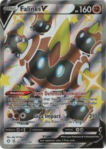 Pokemon - Falinks V SV115/SV122 - Shining Fates - Shiny Vault - Card