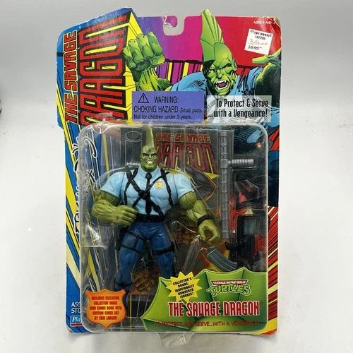 Vintage 1995 TMNT The Savage Dragon Figure The Savage Dragon Playmates Toy NEW