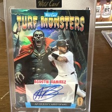 2025 Wild Card HAUNTED HITS Monster Hunt  AGUSTIN RAMIREZ TURF MONSTERS AUTO 1/1