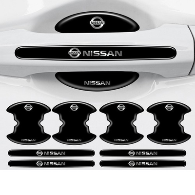 #ad #ad ✅️8PCS Black Car Door Handle Bowl Film Protector Trim Accessories Fit For Nissan $11.97