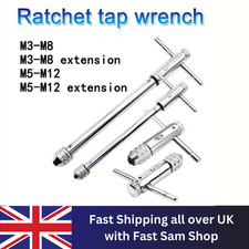 Engineers Ratchet T Tap Wrench Holder M3-M12 Metric Imperial Thread Bolt Screw