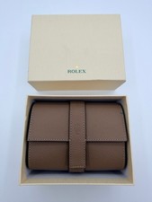 Rolex 2-Slot Watch Travel Case Leather AD VIP Gift