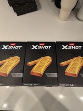 Zuru X-Shot X Shot Pro, 1 Half Clip And 1 Full Clip Clips Only LOT OF 3
