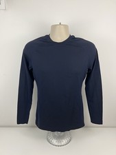 Figs Salta Seamless Long Sleeve Underscrub Women Size M Medium Navy Blue Shirt