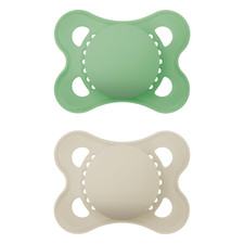 Original Matte Baby Pacifiers 0-6 Months, Binky for Newborn Babies, Bpa-Free Ski