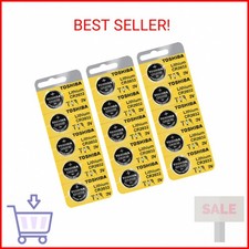 Toshiba CR2032 Battery 3V Lithium Coin Cell 15 Batteries 