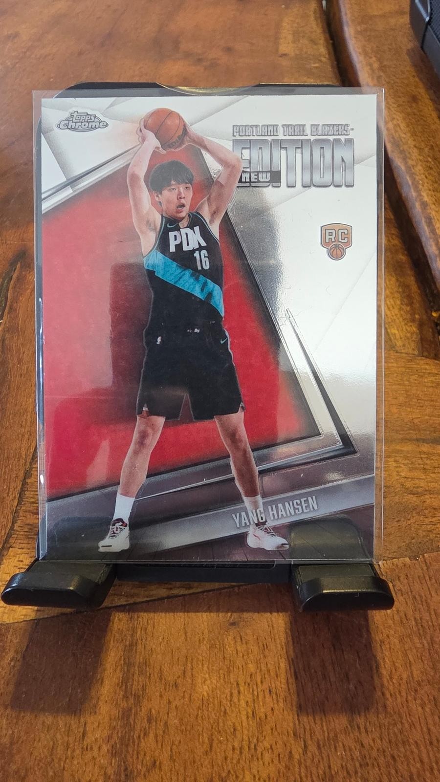 2025-26 Topps Chrome Update #GR-6 Yang Hansen New Editions Refractor