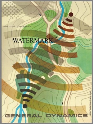 Erik Nitsche 1960 General Dynamics electronic intelligence WIFI 17x22 REPRO