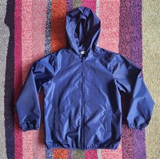 Lands End Kids Rain Jacket Windbreaker, Navy Size Large, Unisex, Boys, Girls