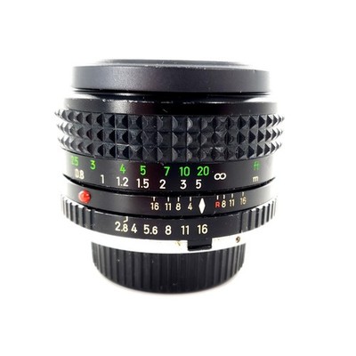 Minolta MC W.Rokkor-X 35mm f/2.8 Lens w/ Caps Manual Focus Tested