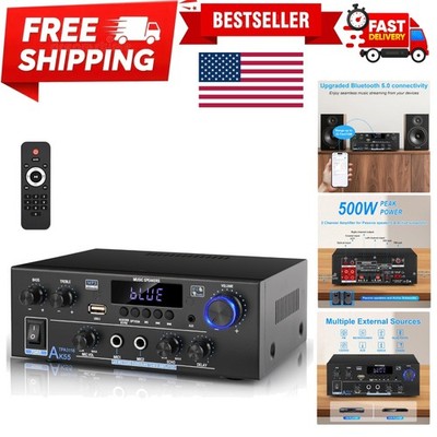 Compact Romica AK55 500W Stereo Amplifier for Passive Speakers & Subwoofers