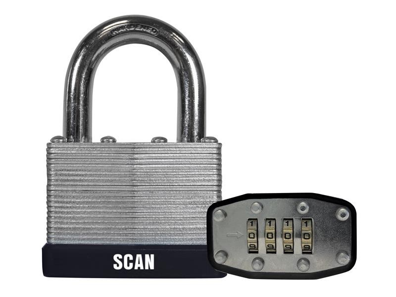 Scan Scapllam50c Laminated Steel Combination Padlock 50 Scapllam50c | - Image 2