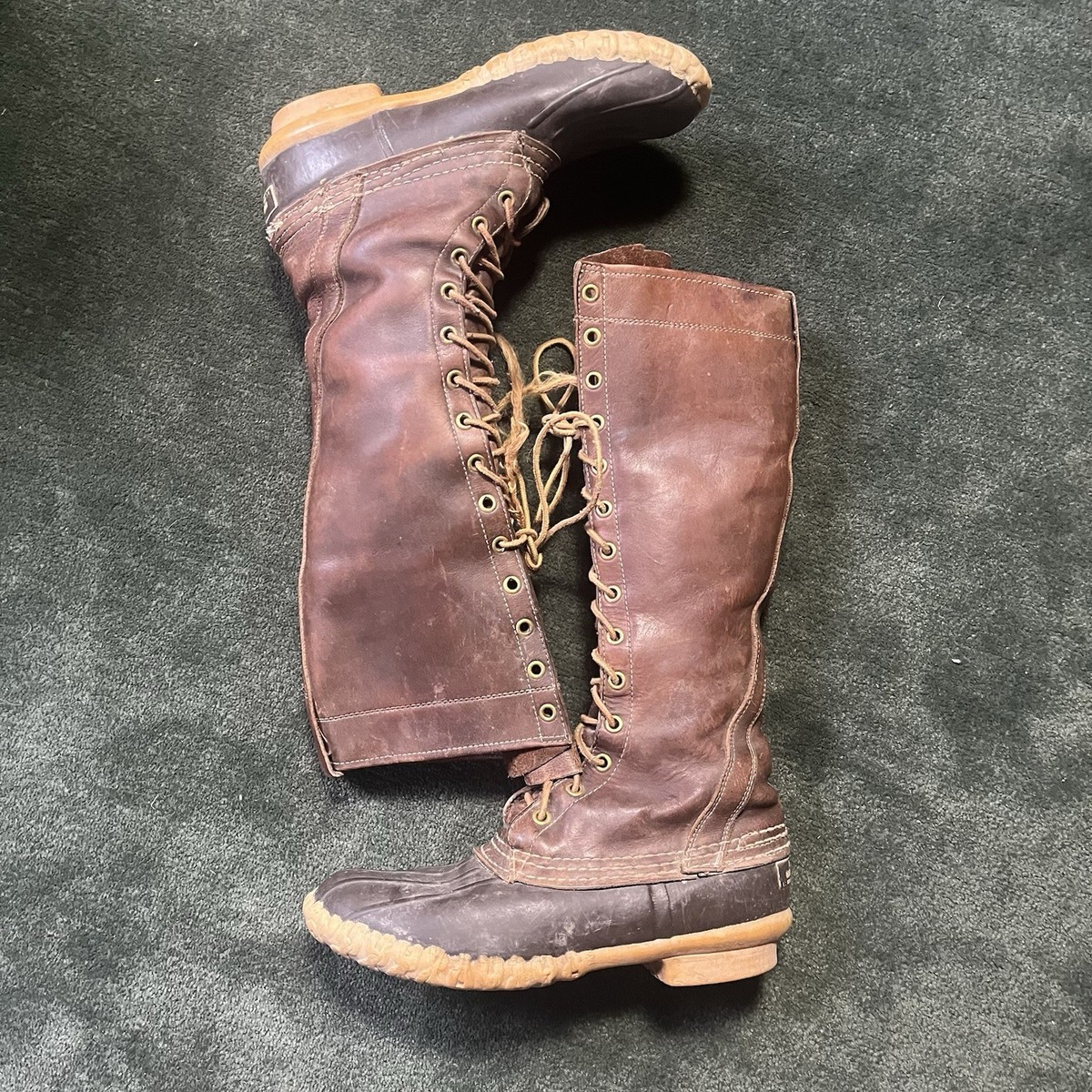 V TG LL Bean Boots Men 6N Brown Leather 16