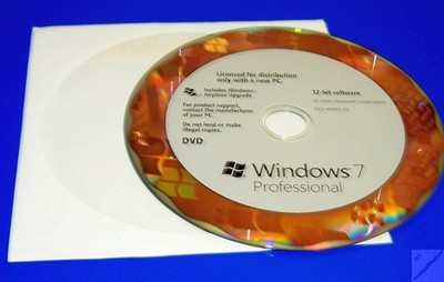 Windows 7 Professional - DVD ONLY, NO KEY - 32 Bit englisch von Microsoft _im