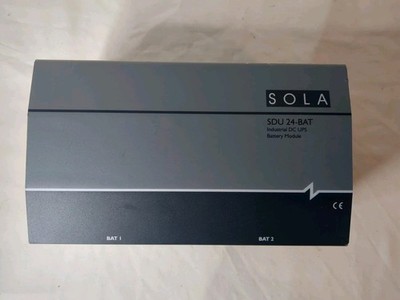 SOLA SDU 24-BAT INDUSTRIAL DC UPS BATTERY MODULE POWER SUPPLY 24VDC USED