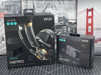 EPOS H6Pro Closed Acoustic Gaming Headset + EPOS GSX 300 External Sound Card
