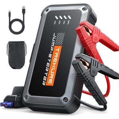 Auto Starthilfe Powerbank, 5000A, Kompakt, USB-Ladefunktion, LED Licht
