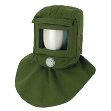 Industrial Face Shield Sand Blasting Hood Canvas Shawl Cap Anti Dust Anti Wind