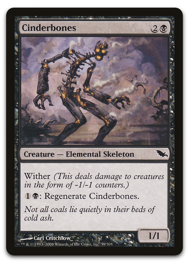 Cinderbones #59 (LP) Shadowmoor SHM Magic MTG