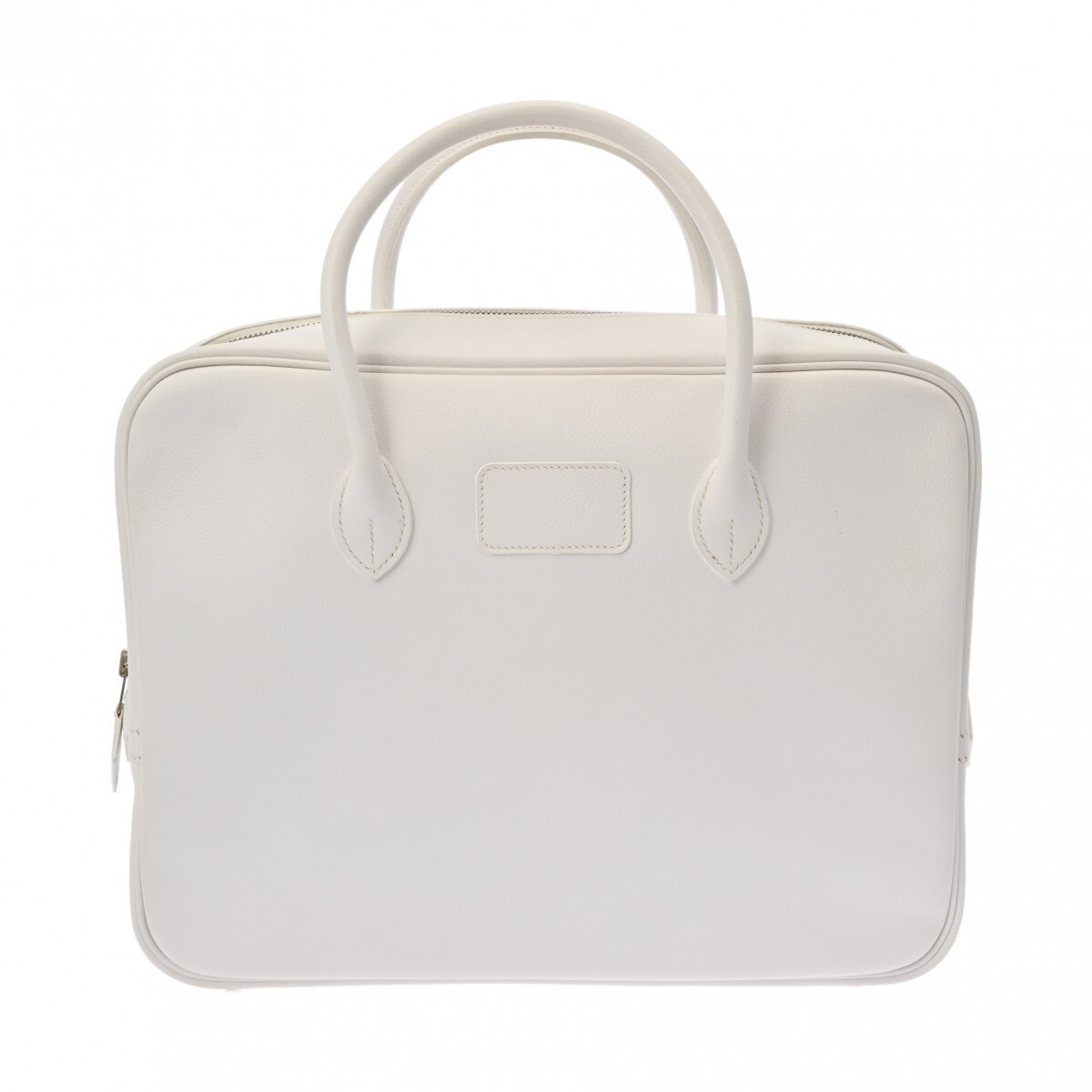 HERMES Eiffel White C Engraved Voglene Handbag 1999 B 265072