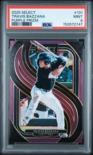 2025 Select Premier Travis Bazzana Purple Prizm /75 #131 PSA 9 MINT
