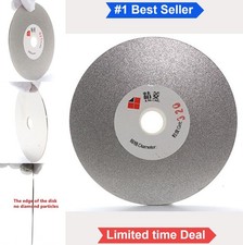 Diamond Flat Lap Disc 4 Inch 100mm 5/8 Arbor Grit 320 Medium Grinding Wheel For
