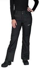 Arctix Women's Insulated Snow Pants - Size S with adjustable waist - Black
