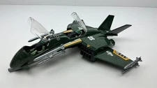 Toy Plastic Fighter Jet Airplane X-71A Plane Green Dolgen Battery Powered Noise