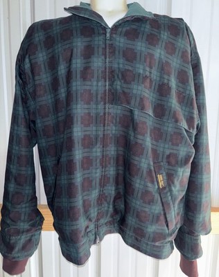 Zero Restriction Gore-Tex Golf Outerwear Full Zip Lined Jacket Men's XL Plaid