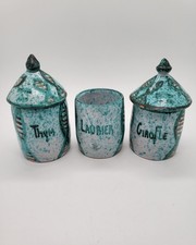 Vallauris 3 Pots à épice en céramique HUMBERT PITTARI