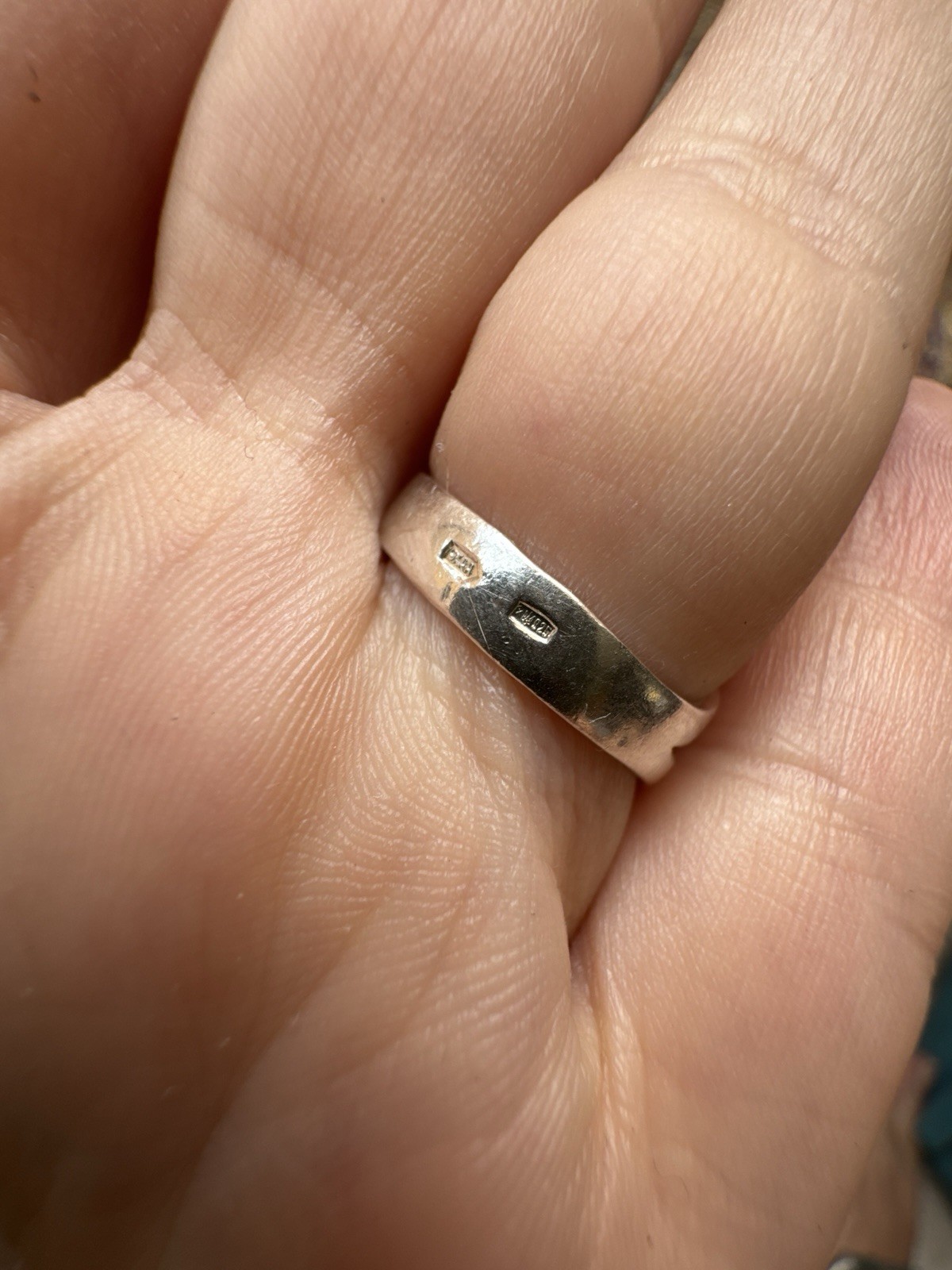 Vintage 1990s sterling silver ring, UK size K image 4