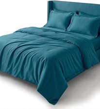 Silky Soft Viscose from Bamboo King/California 3PC Duvet Cover Set, Teal, Cool