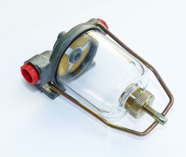 Classic Car AC Delco Type Fuel & Water Trap Glass Bowl Filter C13681 R