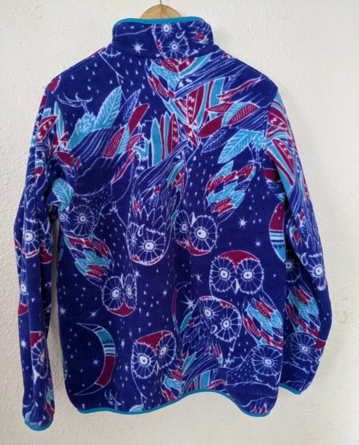 Vintage Patagonia Fleece Synchilla Jacket Rare Owl Creature Pattern womens XL image 2