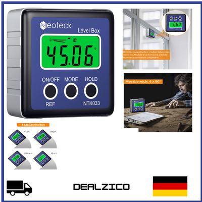 Digital LCD Protractor Inclinometer & Wasserfest